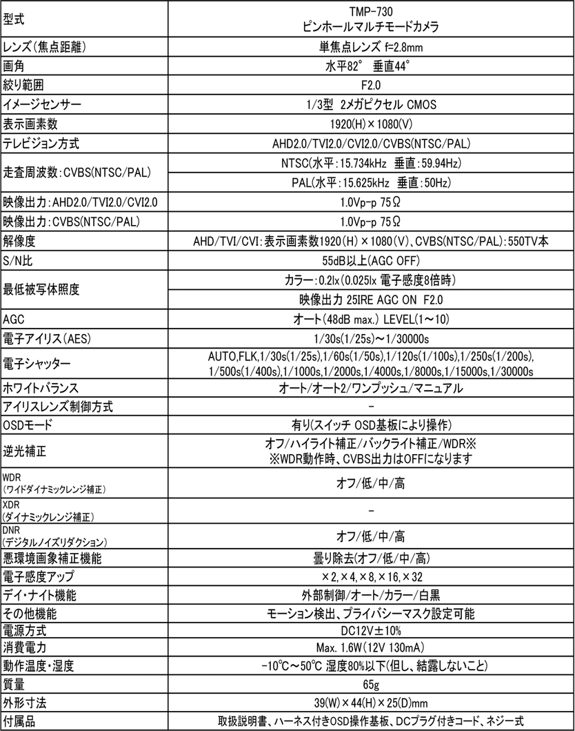 仕様