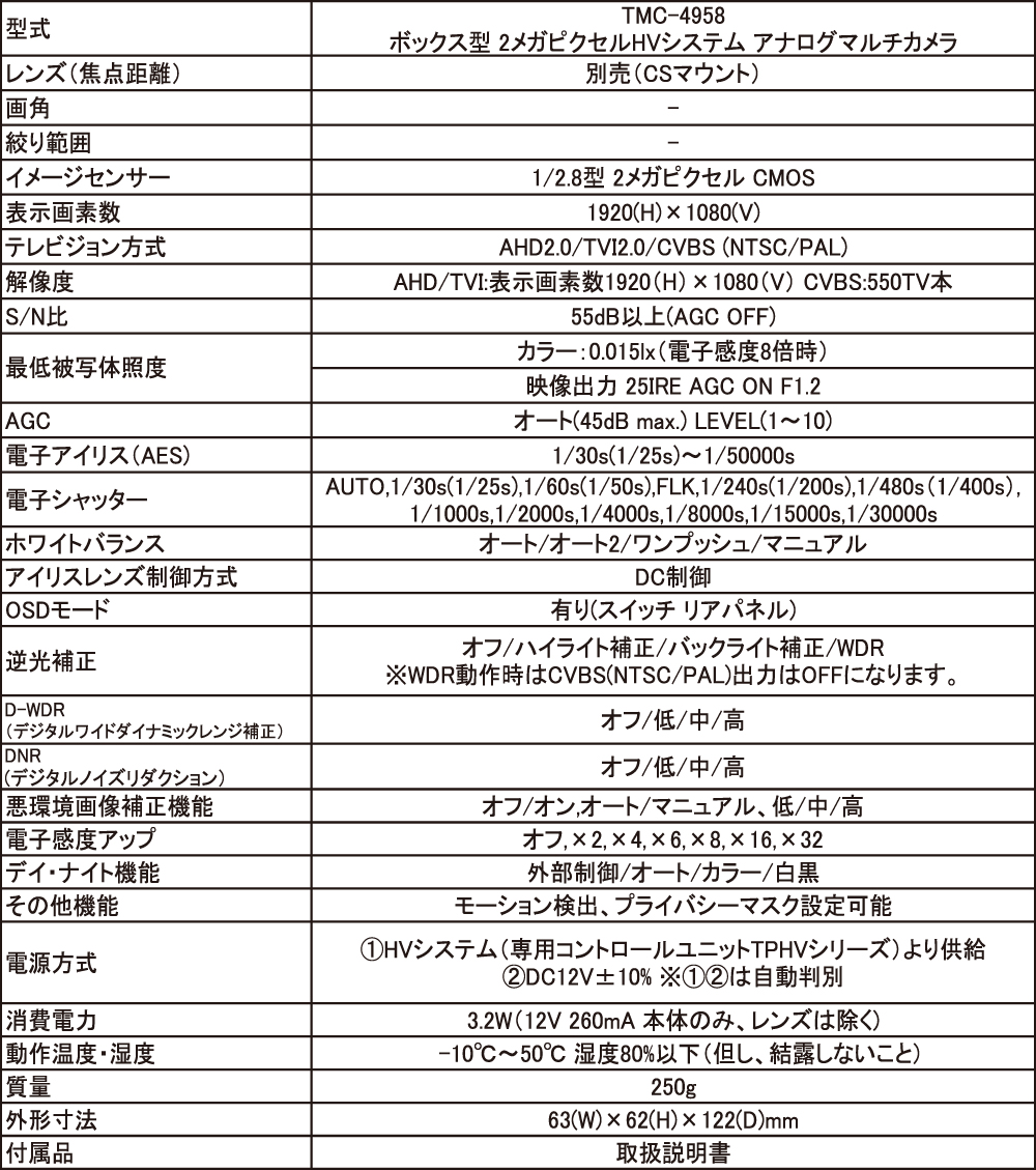 仕様